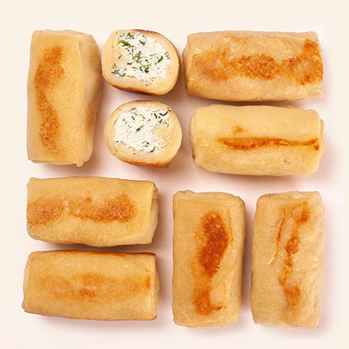 Млинці з сиром і зеленню