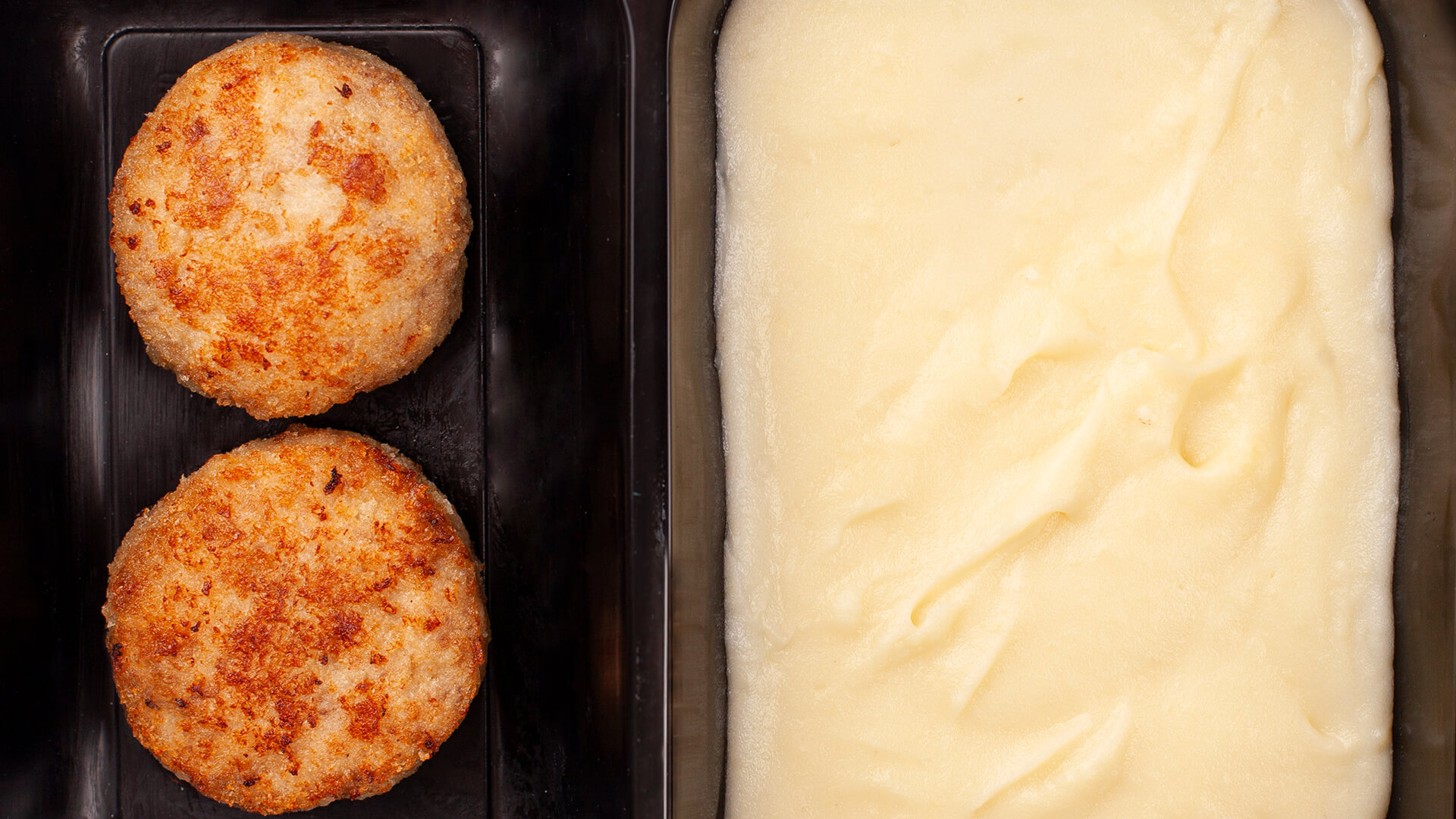 Заморожений ланч з котлетами з індички та пюре