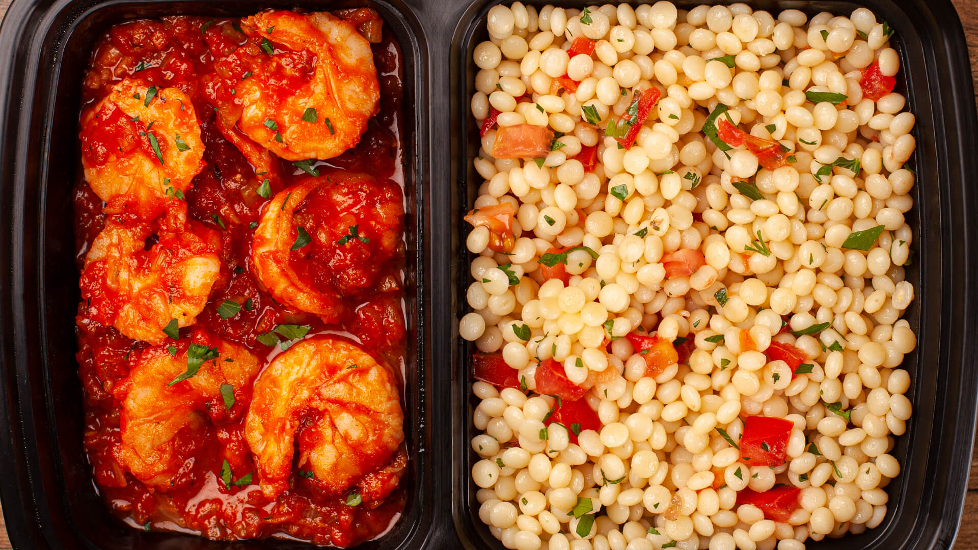 Ланч з креветками