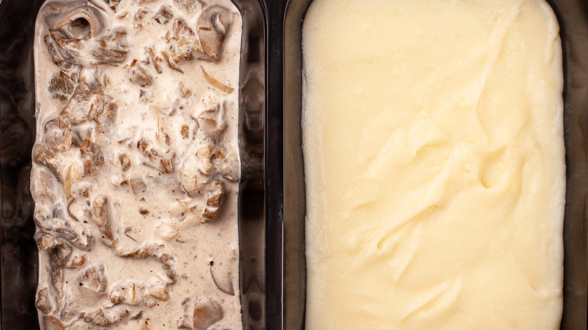 Заморожений ланч бефстроганов з пюре